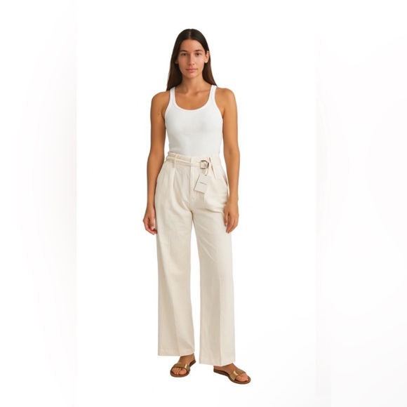 Everlane Pants - NWT Everlane Easy wide leg pant bone size 6